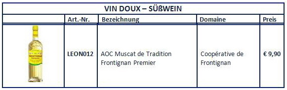 MUSCAT DOUX